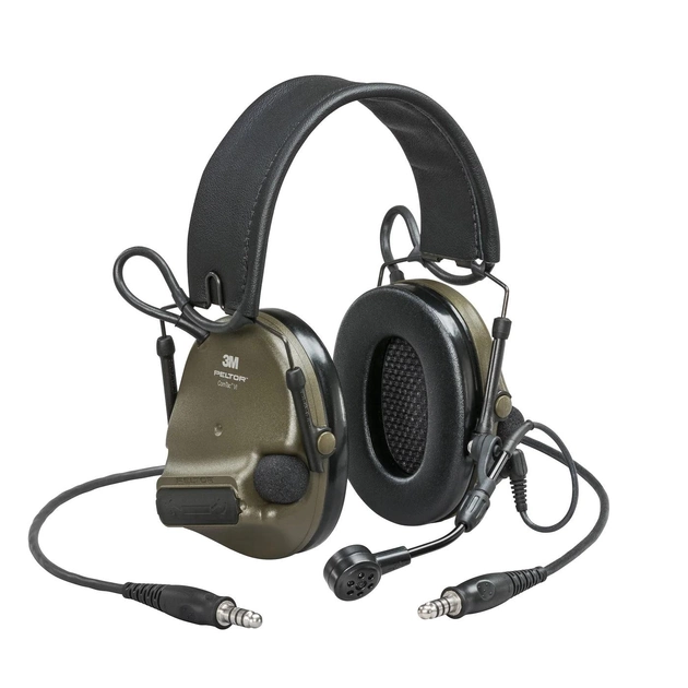 Активні навушники з гарнітурою 3M Peltor ComTac XPI NATO з 2-ма аудіовиходами (MT20H682FB-19B) (15117) - зображення 1