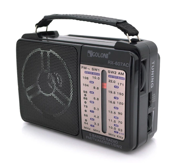 Радиоприемник GOLON RX607, AM/SW/FM радио - Фото 1 Радиоприемник GOLON RX607, AM/SW/FM радио - изображение 1