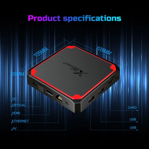 Смарт ТВ приставка Android SmartTV Box X96 Mini Plus 1Гб/8Гб - Фото 2 Смарт ТВ приставка Android SmartTV Box X96 Mini Plus 1Гб/8Гб - зображення 2