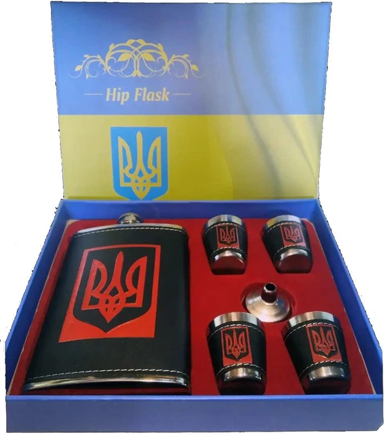 Подарочный набор с флягой для мужчин Ukraine 6 в 1 TZ-15 - изображение 2