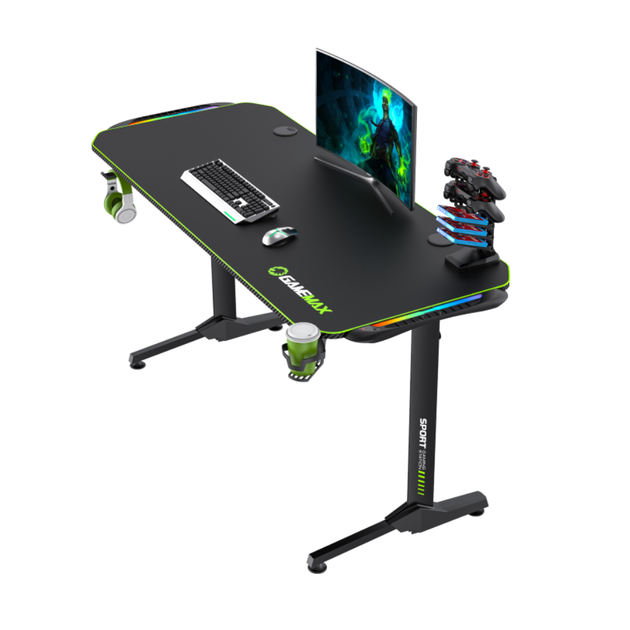 Стол геймерский Gamemax D140 Carbon-RGB Черный - изображение 5