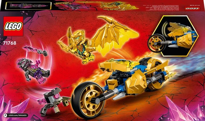 Zestaw klocków LEGO Ninjago Złoty smoczy motocykl Jaya 137 elementów (71768) - obraz 10