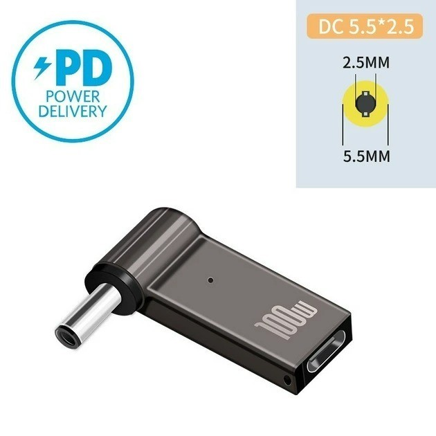 Переходник для питания ноутбука от PD павербанка USB-C to DC 20V для ...