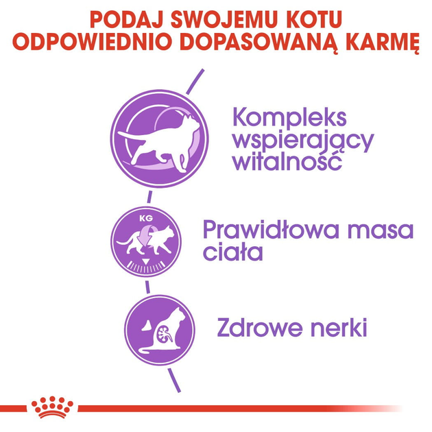Sucha karma dla kotów starszych sterylizowanych ROYAL CANIN Sterilized 7+ 400g (3182550784511) (2560004) - obraz 4