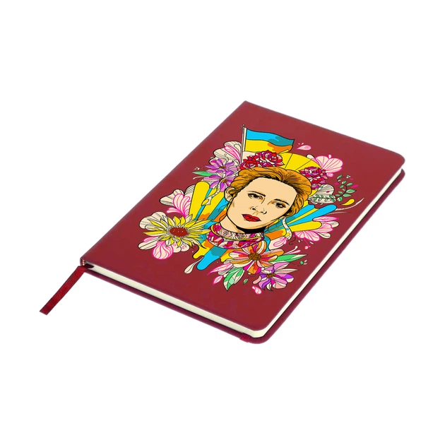 Блокнот А5 Леся Украинка (Lesya Ukrainka) Красный (92228-3897-RD) - Фото 5 Блокнот А5 Леся Украинка (Lesya Ukrainka) Красный (92228-3897-RD) - изображение 5