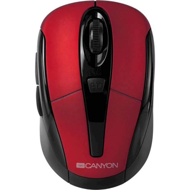 Мышка Canyon CNR-MSOW06R Wireless Black-Red (CNR-MSOW06R) - изображение 2