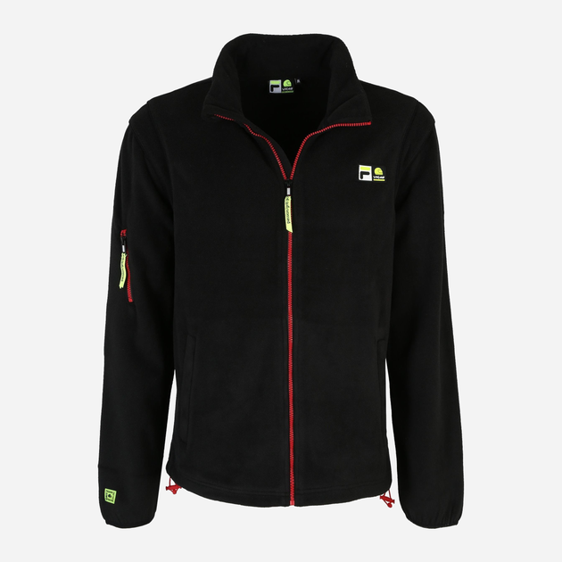 Толстовка на блискавці чоловіча Fila FAM0256-80010 S Чорна (4064556377456) - зображення 5