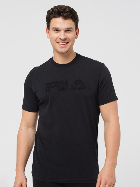 T-shirt męski basic Fila FAM0279-80001 S Czarny (4064556365934) - obraz 1