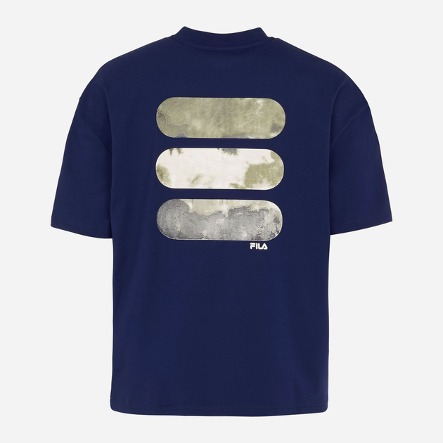 T-shirt męski luźny Fila FAM0140-50016 XL Niebieski (4064556334015) - obraz 7