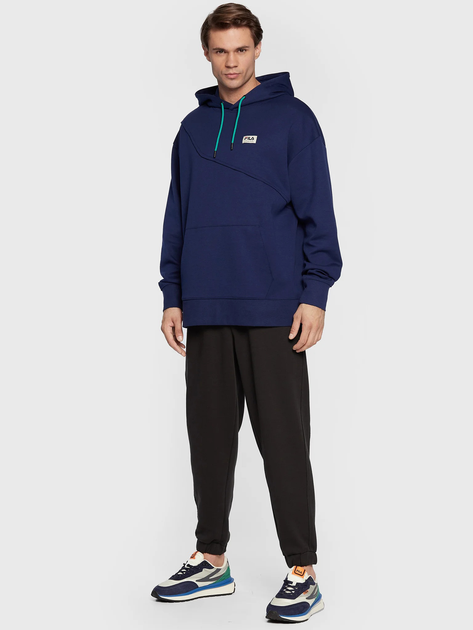 Bluza męska z kapturem Fila FAM0147-50016 L Niebieski (4064556289018) - obraz 3