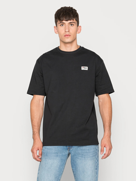 T-shirt męski basic Fila FAM0146-80001 S Czarny (4064556354891) - obraz 1