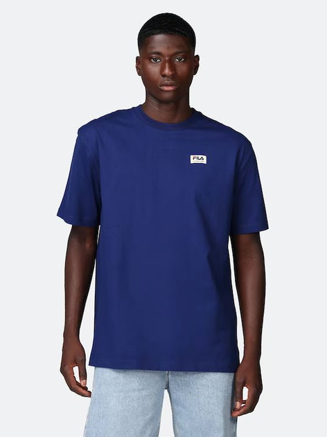 T-shirt męski basic Fila FAM0146-50016 S Niebieski (4064556288851) - obraz 1