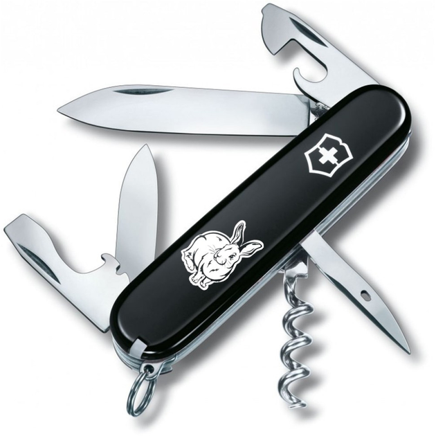 Складной нож Victorinox SPARTAN ZODIAC Черный Водяной Кролик бел. 1.3603.3_Z2030u - изображение 1