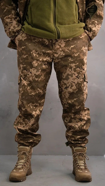 Тактические штаны ВСУ военные армейские Softshell пиксель размер 48 - изображение 1