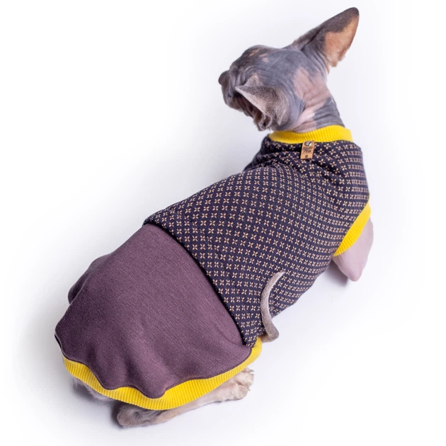 Майка трикотажна для кота або кішки Style Pets Cambr M - зображення 3