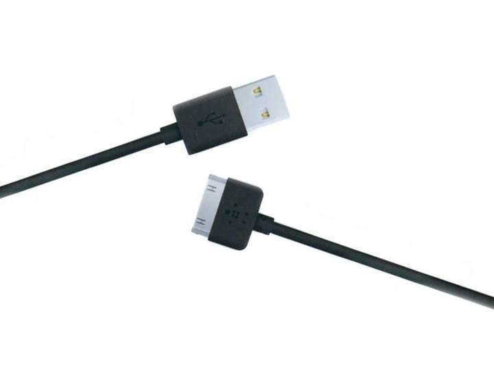 Кабель USB 30 pin black 1.2 м для iPhone 4, 4s, iPad, iPod touch - Фото 3 Кабель USB 30 pin black 1.2 м для iPhone 4, 4s, iPad, iPod touch - изображение 3