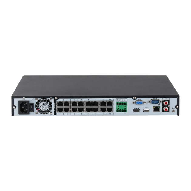 16-канальный IP PoE видеорегистратор Dahua DHI-NVR2216-16P-I2, 12Мп - изображение 2