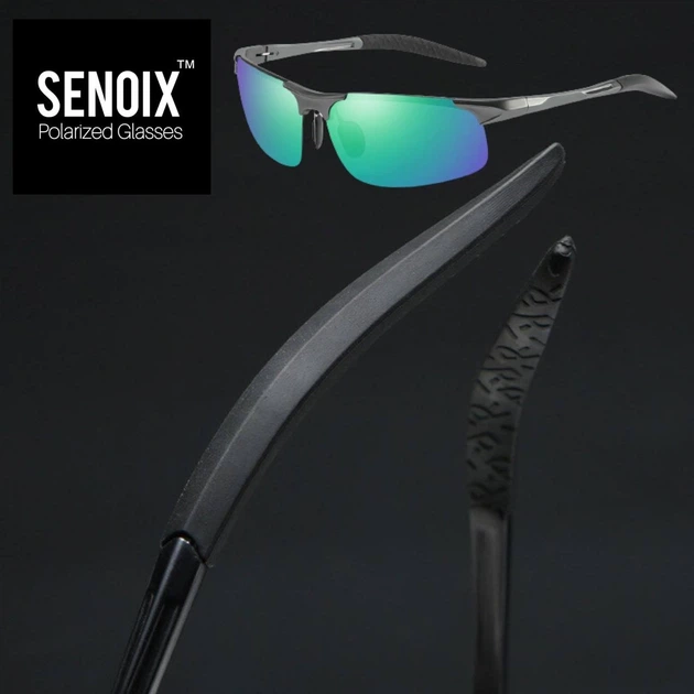 Очки поляризованные солнцезащитные SENOIX ProPolar Green Sea оправа с магниевого сплава - изображение 5