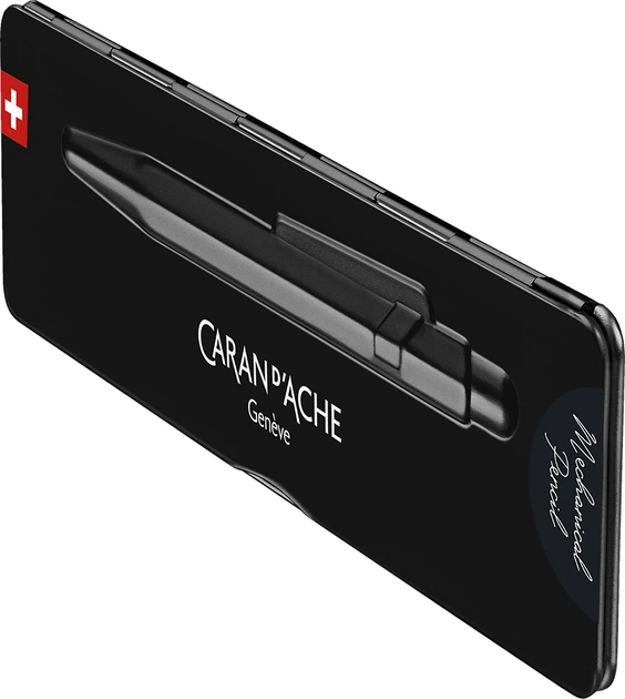 Механический карандаш Caran d'Ache 849 0.7 мм Black Code + box (7630002349376) - изображение 5