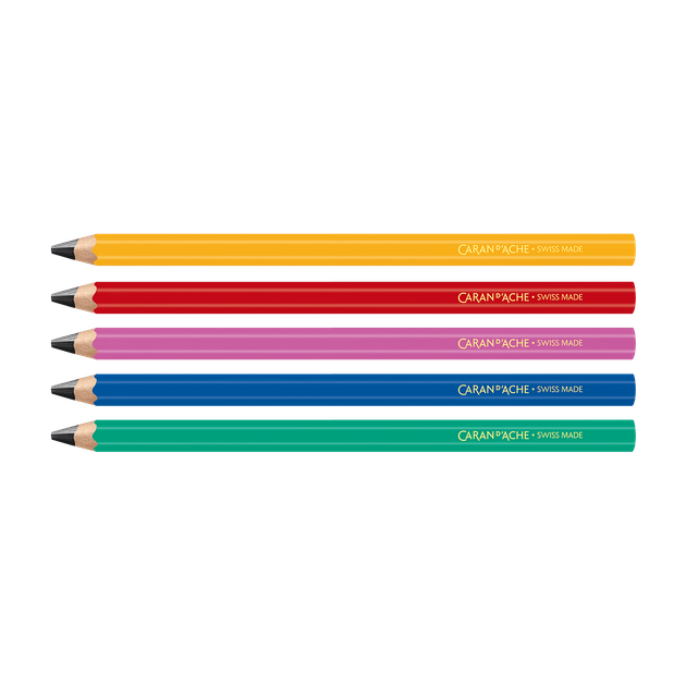 Набор Карманных карандашей Caran d'Ache Maxi Colour Treasure 5 шт в металлическом пенале (7630002351072) - Фото 5 Набор Карманных карандашей Caran d'Ache Maxi Colour Treasure 5 шт в металлическом пенале (7630002351072) - изображение 5