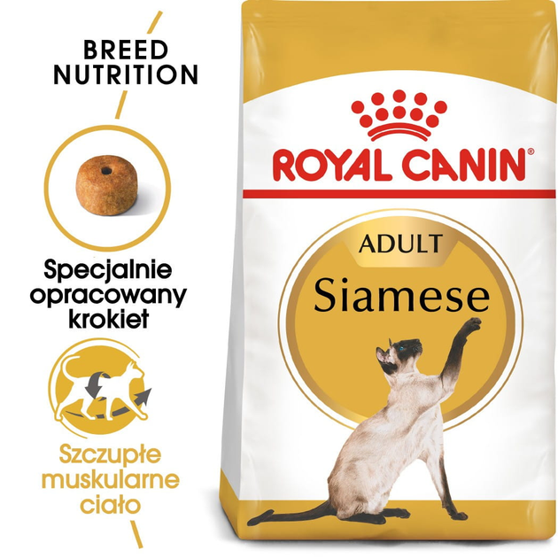 Sucha karma dla dorosłych kotów Royal Canin Siamese Adult 2 kg (3182550710688) (2551020) - obraz 2