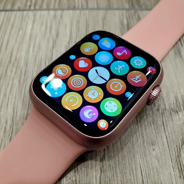 Умные смарт-годинник Smart Watch серии GS8 MINI украинское меню с функцией звонка 41 мм золотые - изображение 4