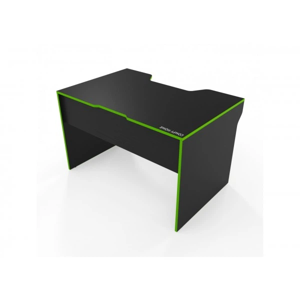 Геймерский игровой стол Comfy Home Lyu Kan черный+лайм - зображення 2