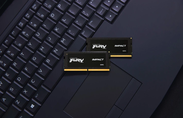Оперативна пам'ять Kingston Fury SODIMM DDR5-4800 65536MB PC5-38400 (Kit of 2x32768) Impact 2Rx8 Black (KF548S38IBK2-64) - зображення 6