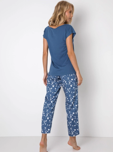 Piżama (t-shirt + spodnie) Aruelle Felicity piżama długa XS Niebieski/Biały (5904541437316) - obraz 2