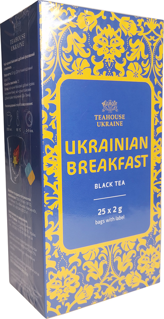 Чай Teahouse Украинский завтрак 2 г х 25 шт (4820209843262) – ROZETKA ...