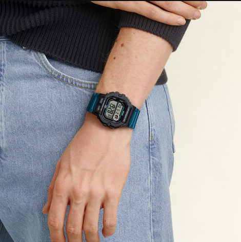 Мужские часы Casio WS-1400H-3AVEF Черный\Синий - изображение 3
