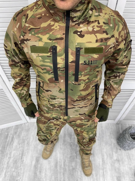 Тактическая военная форма комплект 5.11 ( Куртка + Штаны ), Камуфляж: Мультикам, Размер: XL - изображение 2
