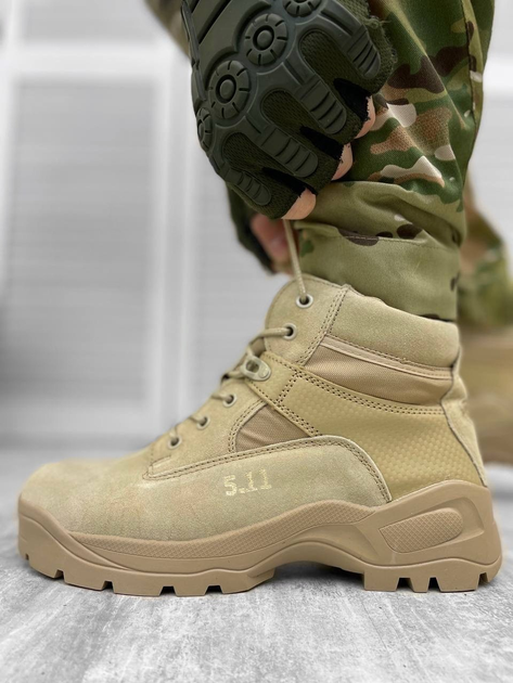 Тактичні військові черевики 5.11 Tactical, Колір: Койот, Розмір: 42 - зображення 1