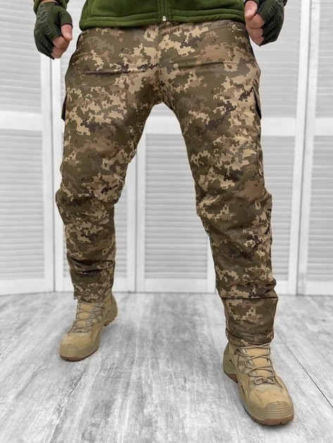 Тактические теплые военные боевые брюки, Камуфляж: Пиксель, Размер: XL - изображение 1