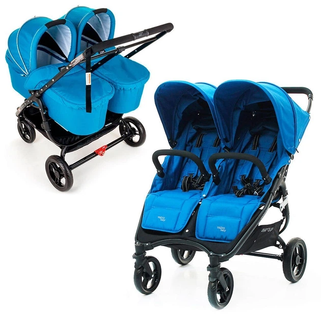 Універсальна коляска для двійні 2 в 1 Valco Baby Snap Duo Ocean Blue - Фото 1 Універсальна коляска для двійні 2 в 1 Valco Baby Snap Duo Ocean Blue - зображення 1