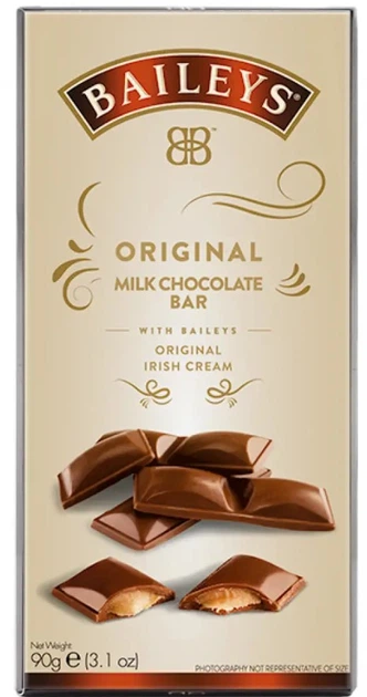 Шоколад Baileys молочный с ирландским кремом "Original Milk Chocolate Bar" 90g - Фото 1 Шоколад Baileys молочный с ирландским кремом "Original Milk Chocolate Bar" 90g - изображение 1