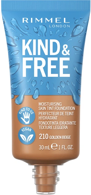 Podkład nawilżający Rimmel Kind & Free 210 Golden Beige 30 ml (3616302990184) - obraz 2