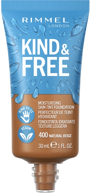 Тональна основа Rimmel Kind & Free зволожувальна 400 Natural Beige 30 мл (3616302990139) - зображення 2