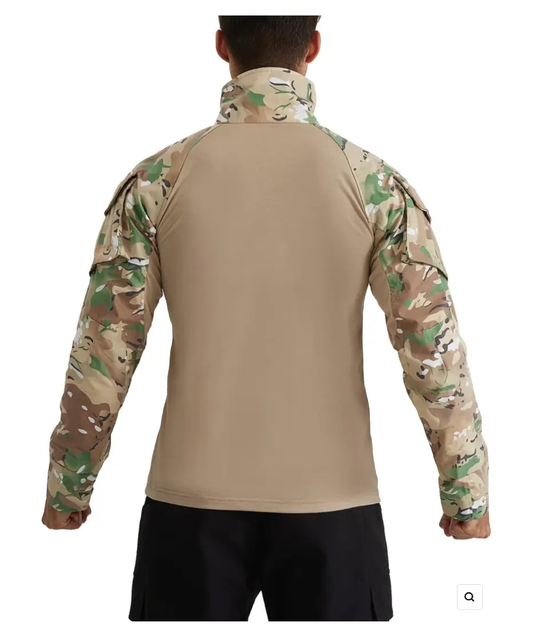 Тактические боевая военная рубашка Убакс ВСУ мультикам, армейская рубашка для военных UBACS Multicam р.XXL - изображение 2