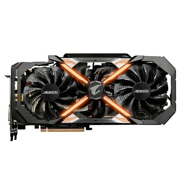 Видеокарта GeForce GTX 1080 Ti 11GB Gigabyte Aorus (GV-N108TAORUS-11GD ...