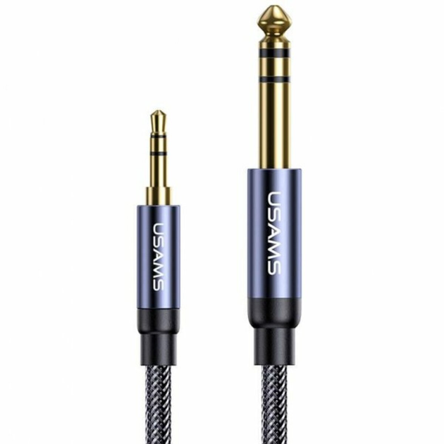 Аудіокабель Usams USSJ539 3.5mm to 6.35mm Aluminum Alloy Audio Cable