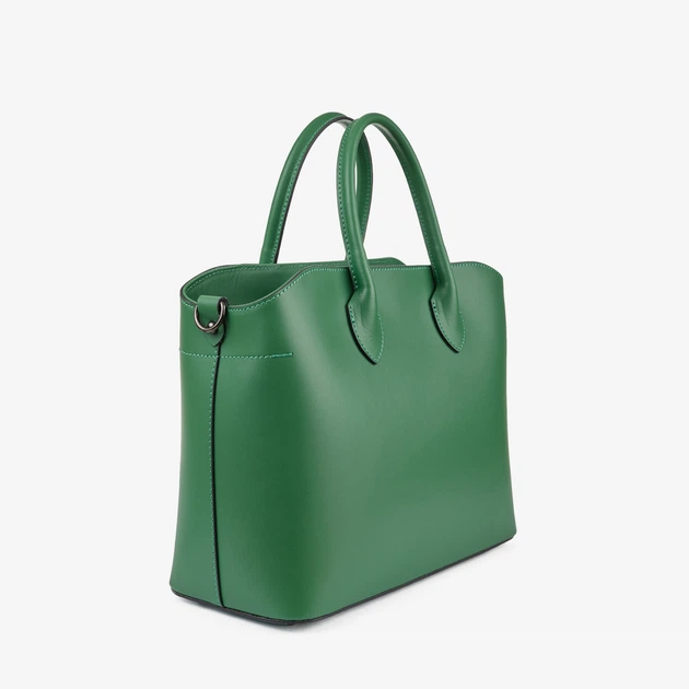 Сумка женская кожаная тоут средняя Regina Notte Tote 01387_m Зеленый - Фото 3 Сумка женская кожаная тоут средняя Regina Notte Tote 01387_m Зеленый - изображение 3