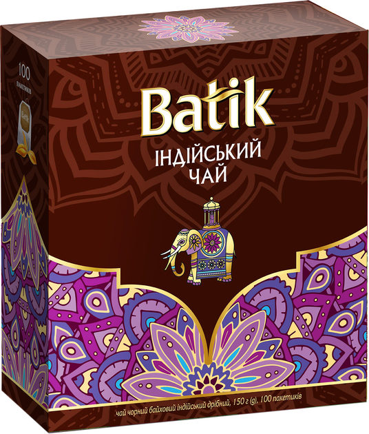 Акція на Чай чорний Batik Індійський чай 1.5 г х 100 шт від Rozetka