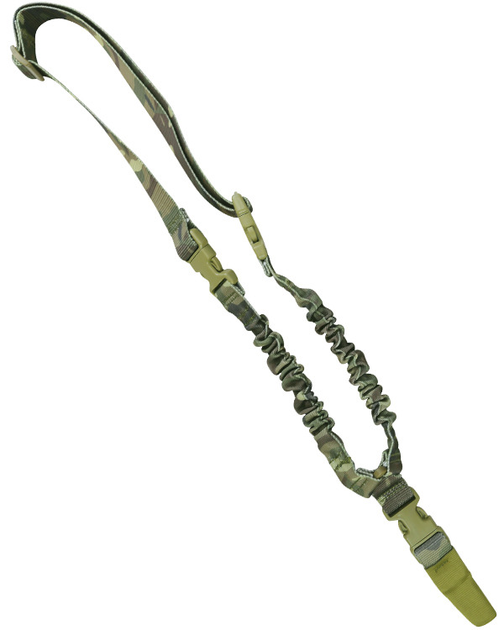 Ремінь для зброї/одноточковий KOMBAT UK Single Point Bungee Sling мультікам (OPT-7201) - зображення 1