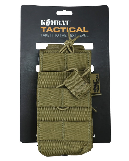 Підсумок тактичний під магазини АК KOMBAT UK Single DUO Mag Pouch койот (OPT-6171) - зображення 1