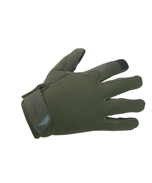 Тактические военные перчатки KOMBAT UK защитные перчатки S оливковый (OPT-8881) - изображение 1