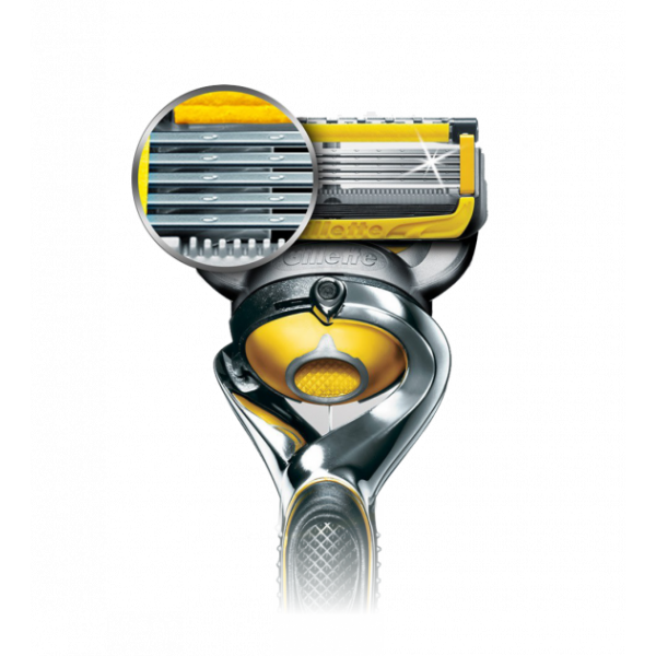 Кассеты для бритья сменные катриджи Gillette Fusion ProShield 5 лезвий 3 штуки в наборе - изображение 5