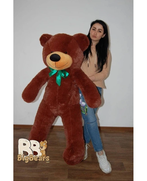 Ведмедик плюшевий BigBears 140 см. Коричневий (КІ-49-1122) - Фото 2 Ведмедик плюшевий BigBears 140 см. Коричневий (КІ-49-1122) - зображення 2