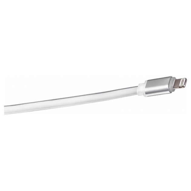 Кабель синхронизации Logan EL118-010WH Apple Lightning to USB 1м White - изображение 2