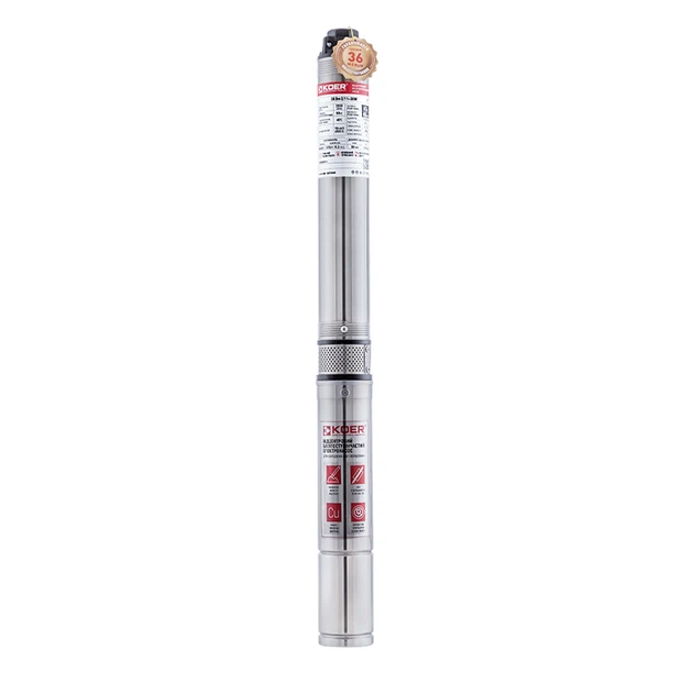 Насос скважинный центробежный KOER 3KDm 2/33+60М 1" (KP2872) - Фото 1 Насос скважинный центробежный KOER 3KDm 2/33+60М 1" (KP2872) - изображение 1